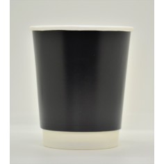 Ποτήρι μαύρο διπλότοιχο 8oz
