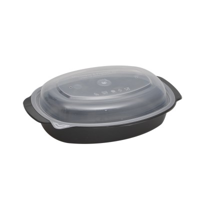 Σκεύος oval microwave με καπάκι 750ml