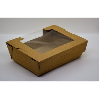 Salad box large με παράθυρο